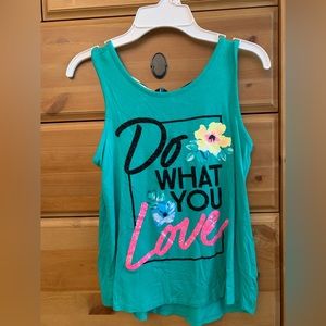 Justice tank top size 10